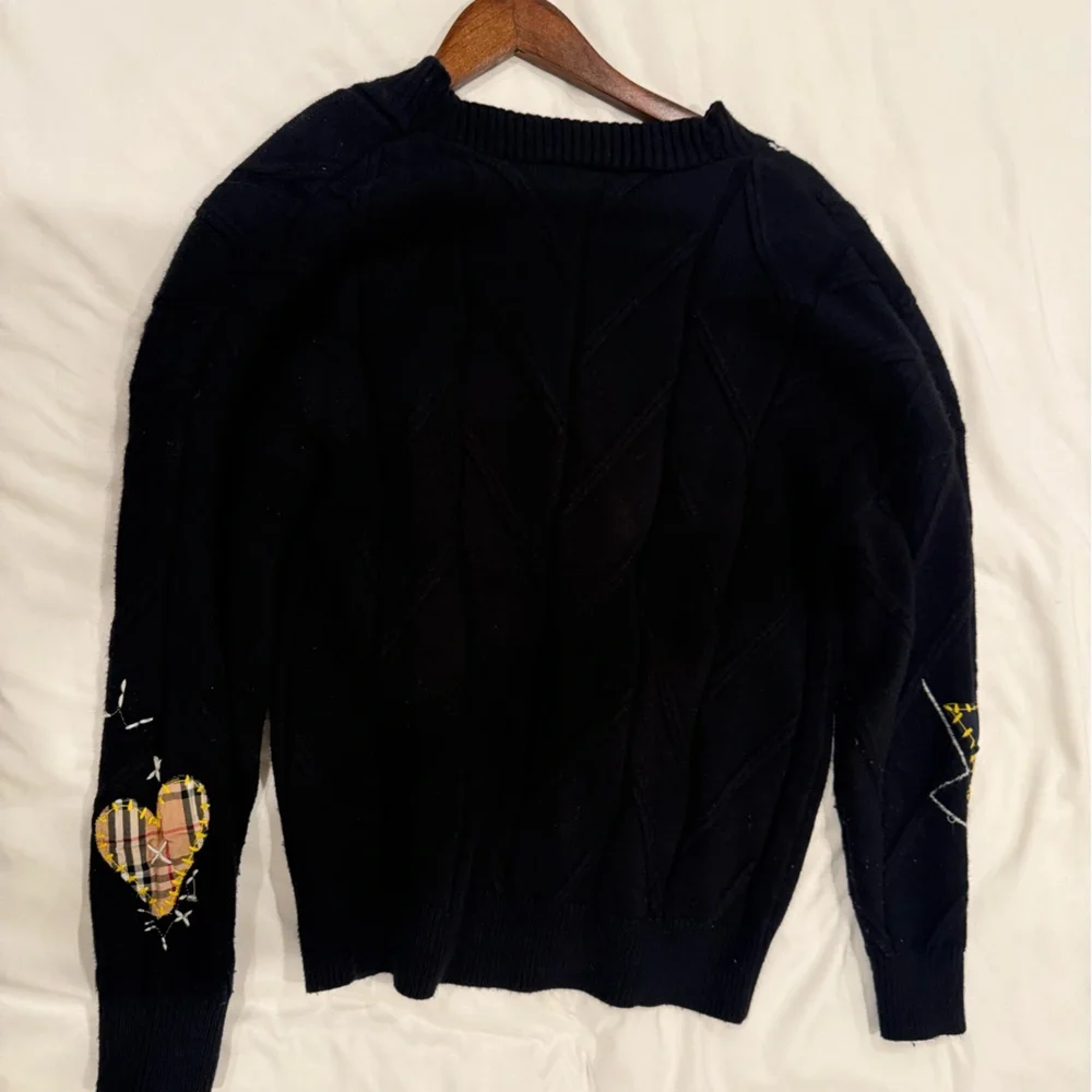 Colorful Button Black Cardigan - Picture 4 of 4